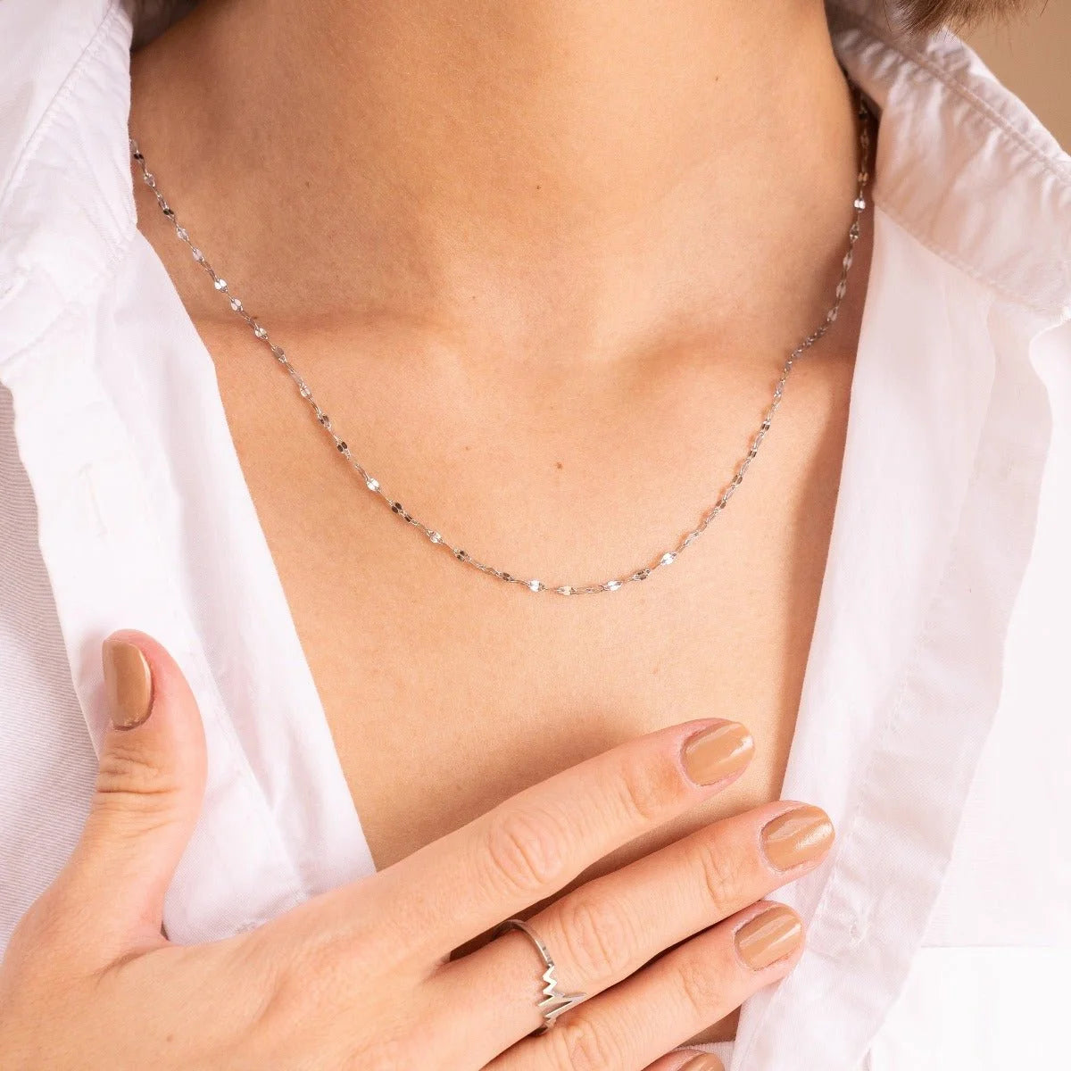 Colar Royal Corrente Destiny Prata Lenogue 45cm