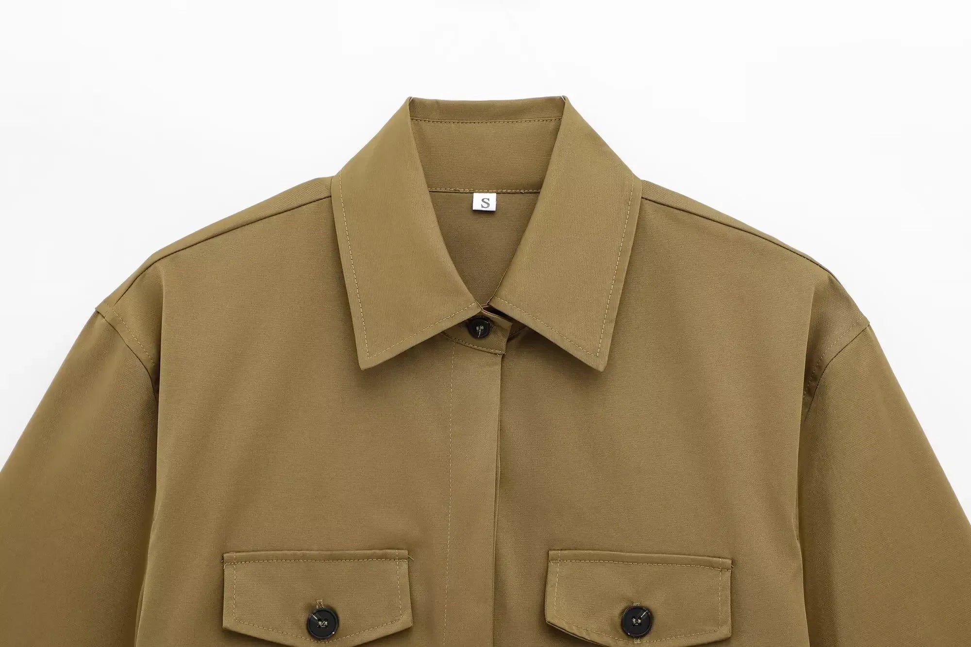 Conjunto Casual com Camisa de Bolsos e Shorts para Verão Lenogue