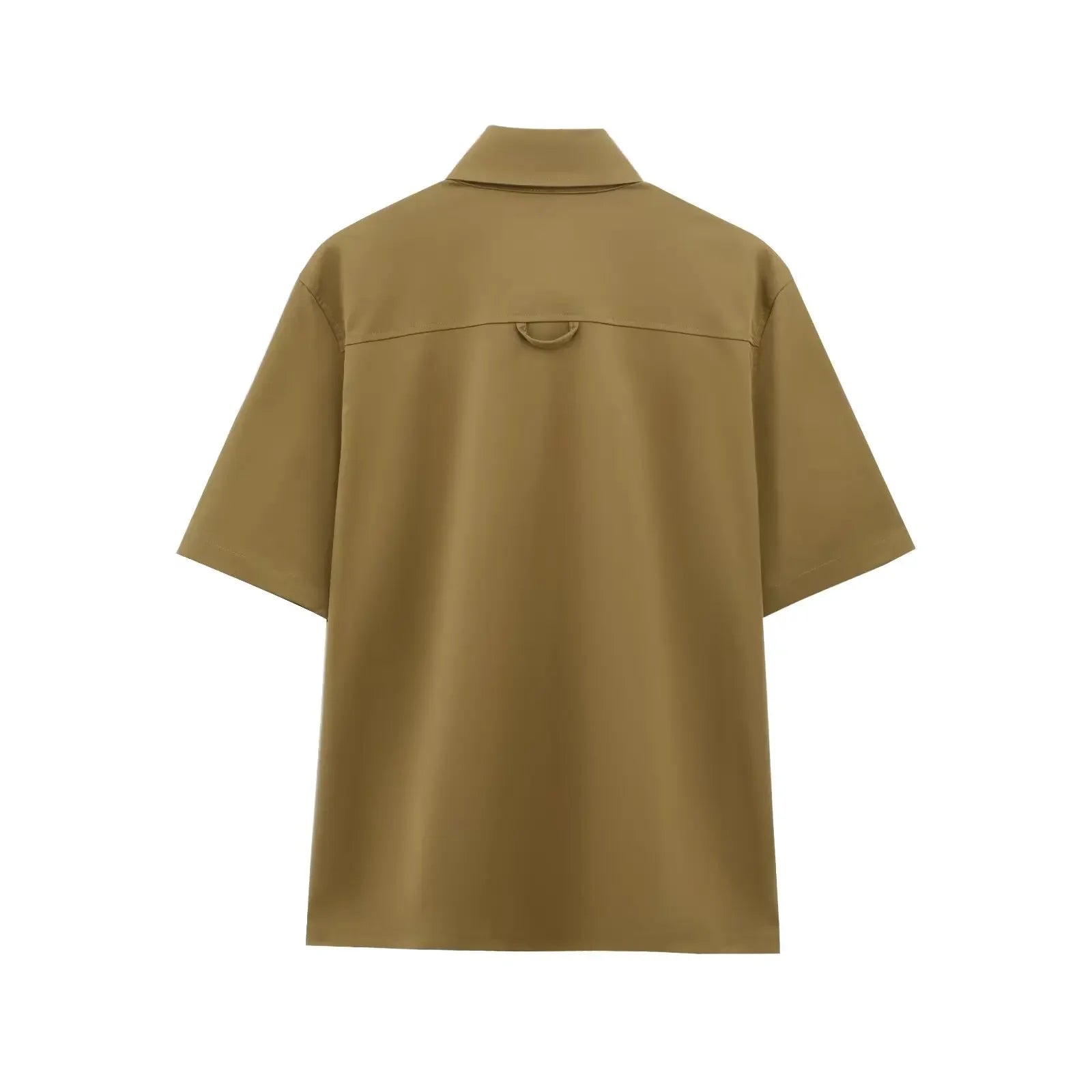 Conjunto Casual com Camisa de Bolsos e Shorts para Verão Lenogue