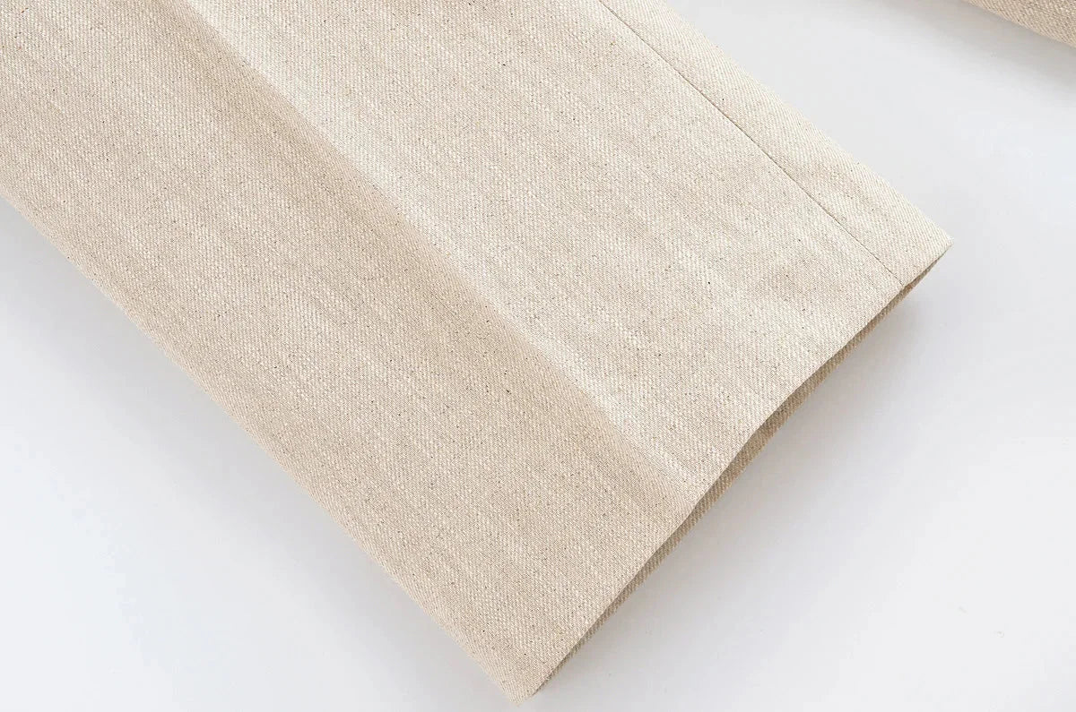 Conjunto Colete e Calça Reta de Alfaiataria Cintura Alta Lenogue