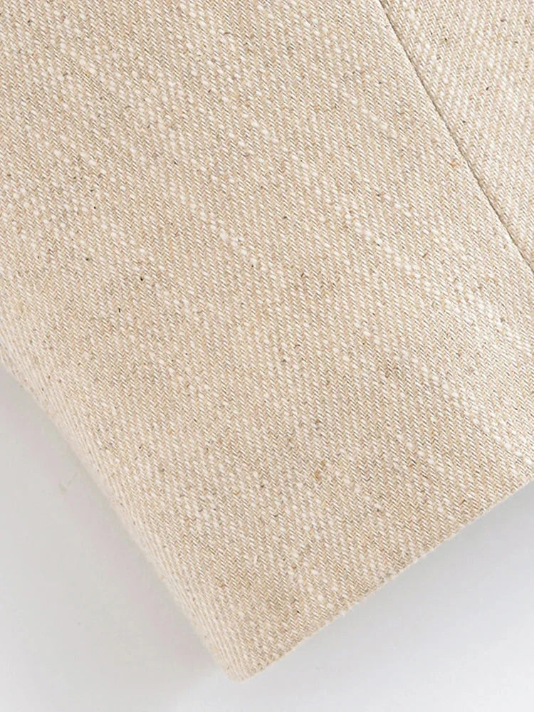 Conjunto Colete e Calça Reta de Alfaiataria Cintura Alta Lenogue