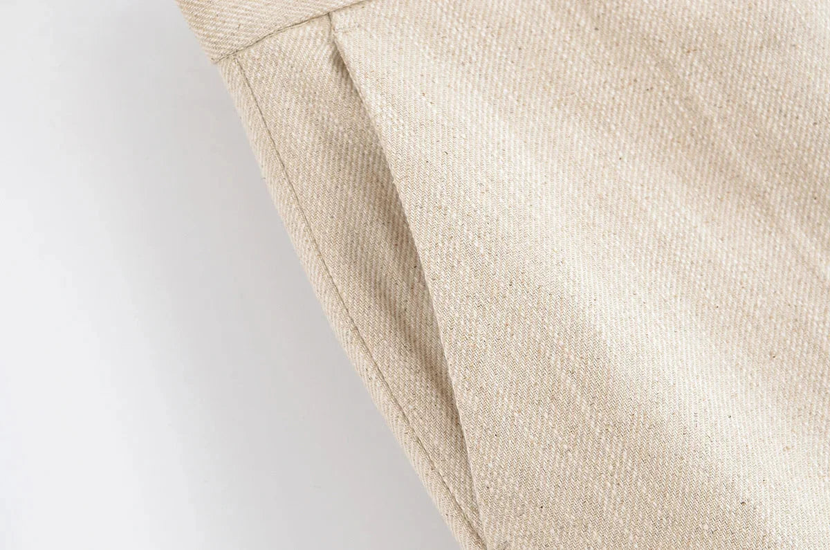 Conjunto Colete e Calça Reta de Alfaiataria Cintura Alta Lenogue