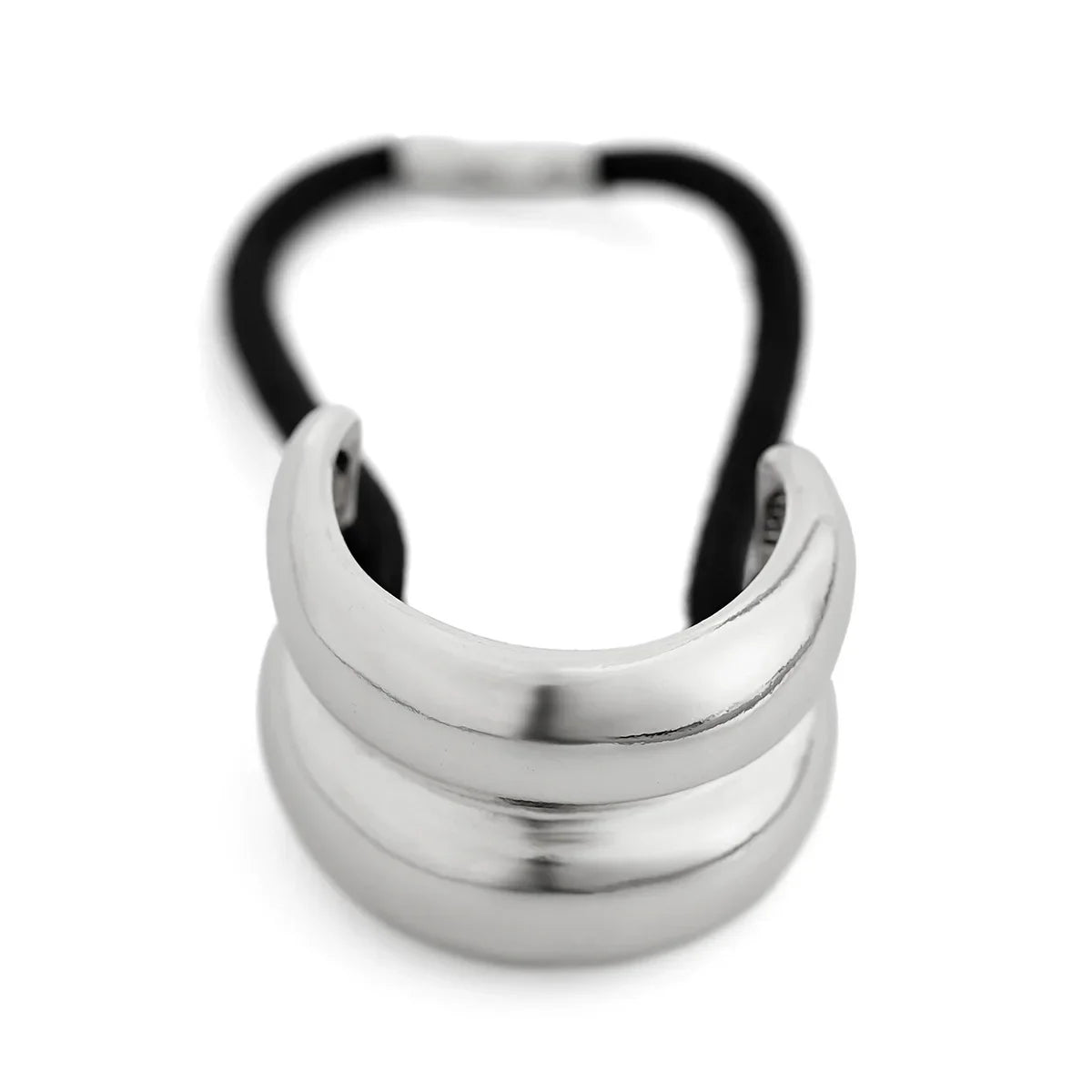 Faixa de Cabelo Prestigious Dupla Camada Metálica Elástica Lenogue Mod. c (prata)