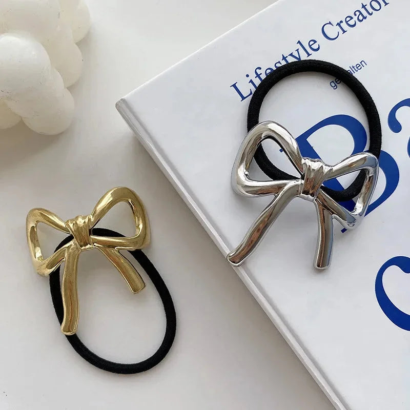 Laço de Cabelo Royal Metálico Cruzado Elástico Lenogue