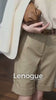 Shorts Cargo com Bolsos e Cintura Alta Chic Lenogue