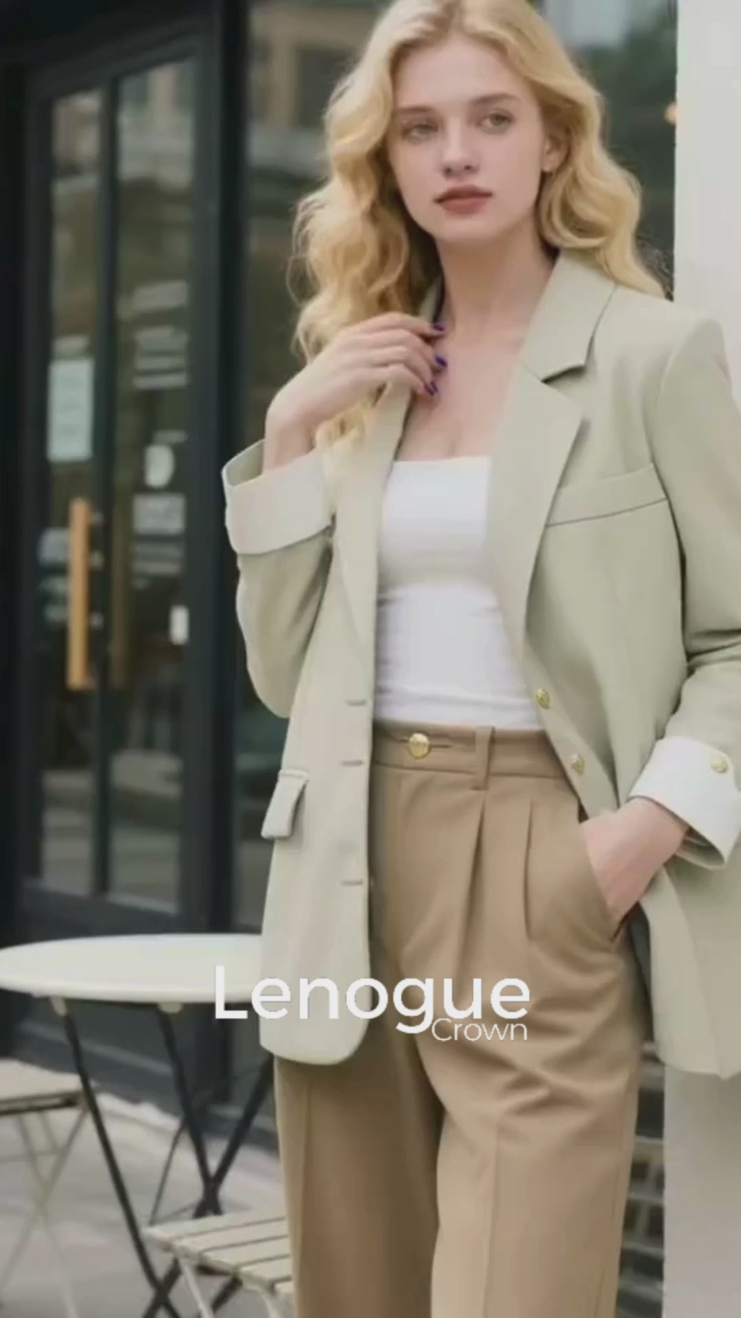 Blazer de Alfaiataria com Lapela em Entalhe Lenogue