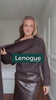 Suéter de Tricot Gola Cachecol com Manga Longa Solto Couture Lenogue