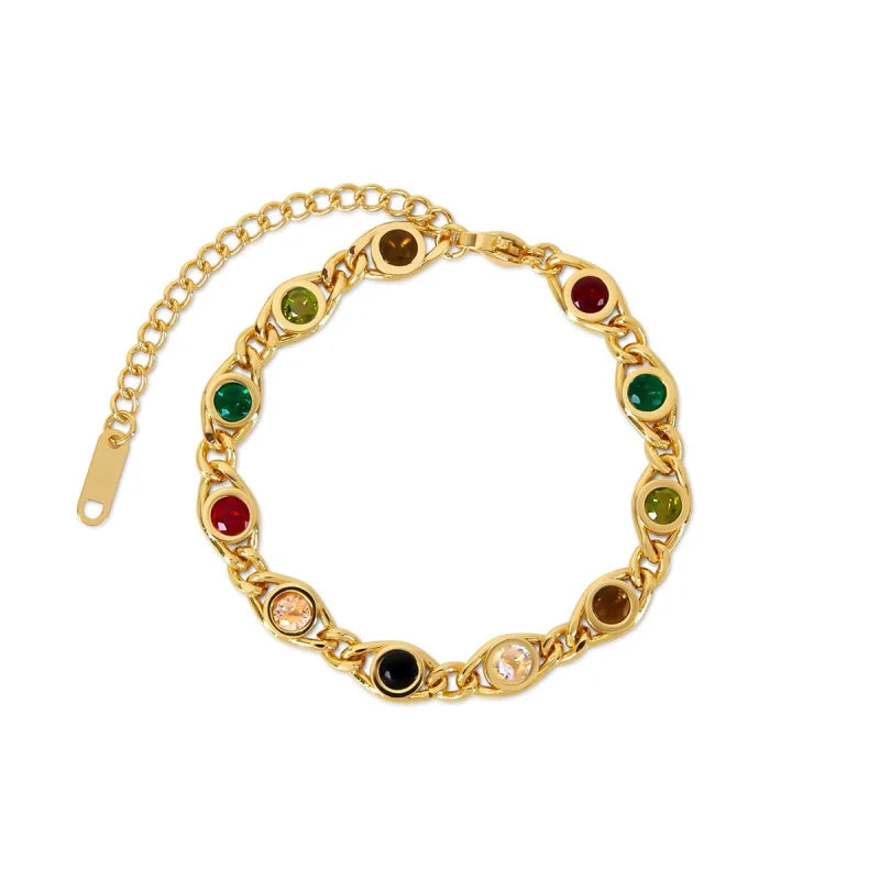 Pulseira Prestigious Chloé Banhado em Ouro 18k Lenogue