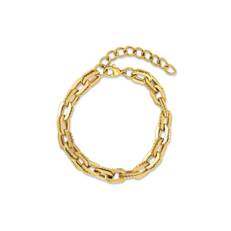 Pulseira Pure Elos Chunky Banhado em Ouro 18k Lenogue