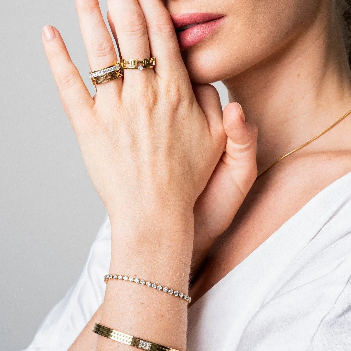 Pulseira Radiant Riviera Puket Ajustável Lenogue Ouro