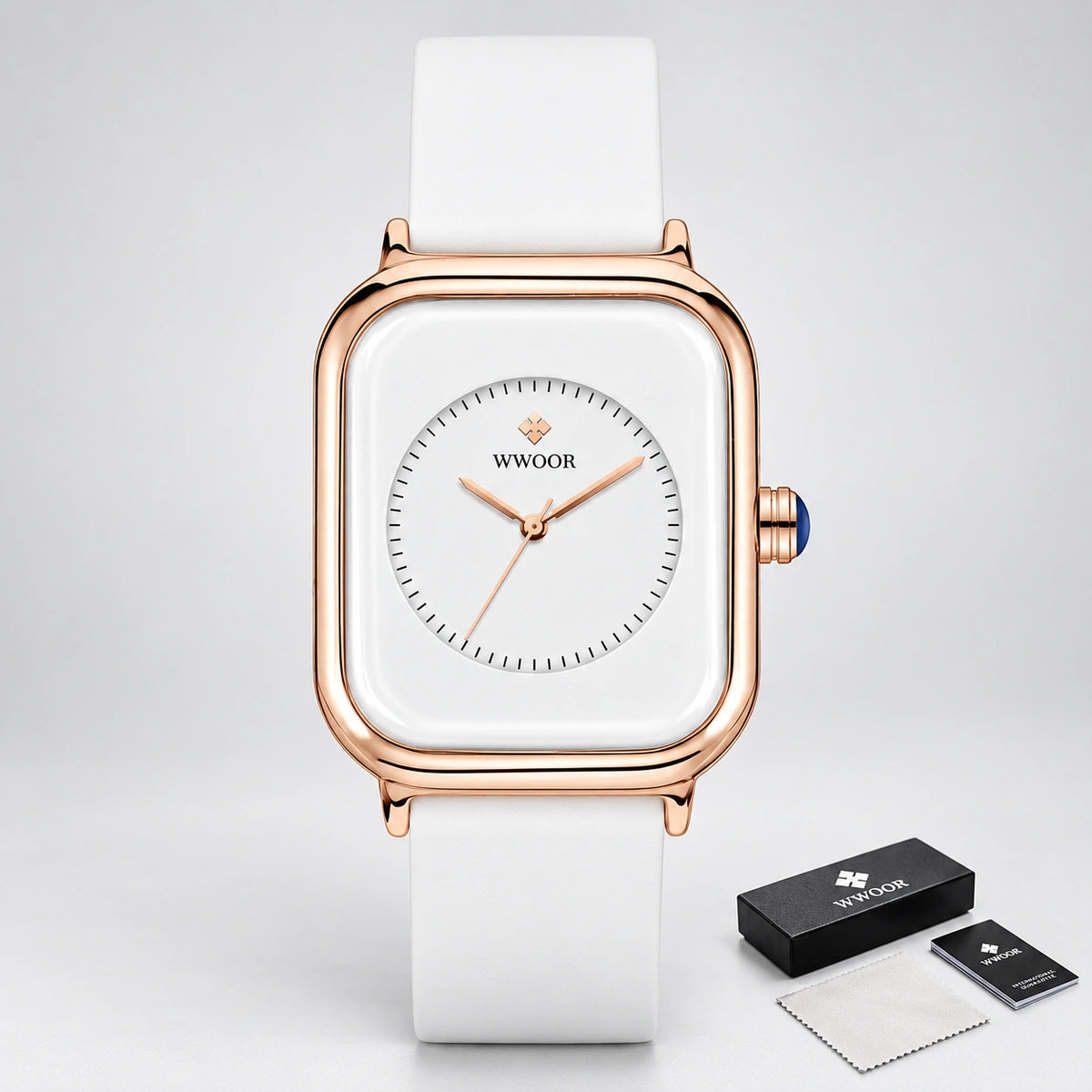 Relógio de Silicone com Fivela Chic Lenogue