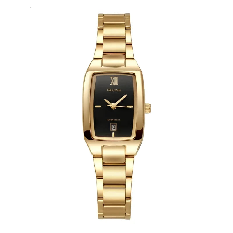 Relógio Divine Feminino Quartzo Aço Inoxidável com Data Lenogue