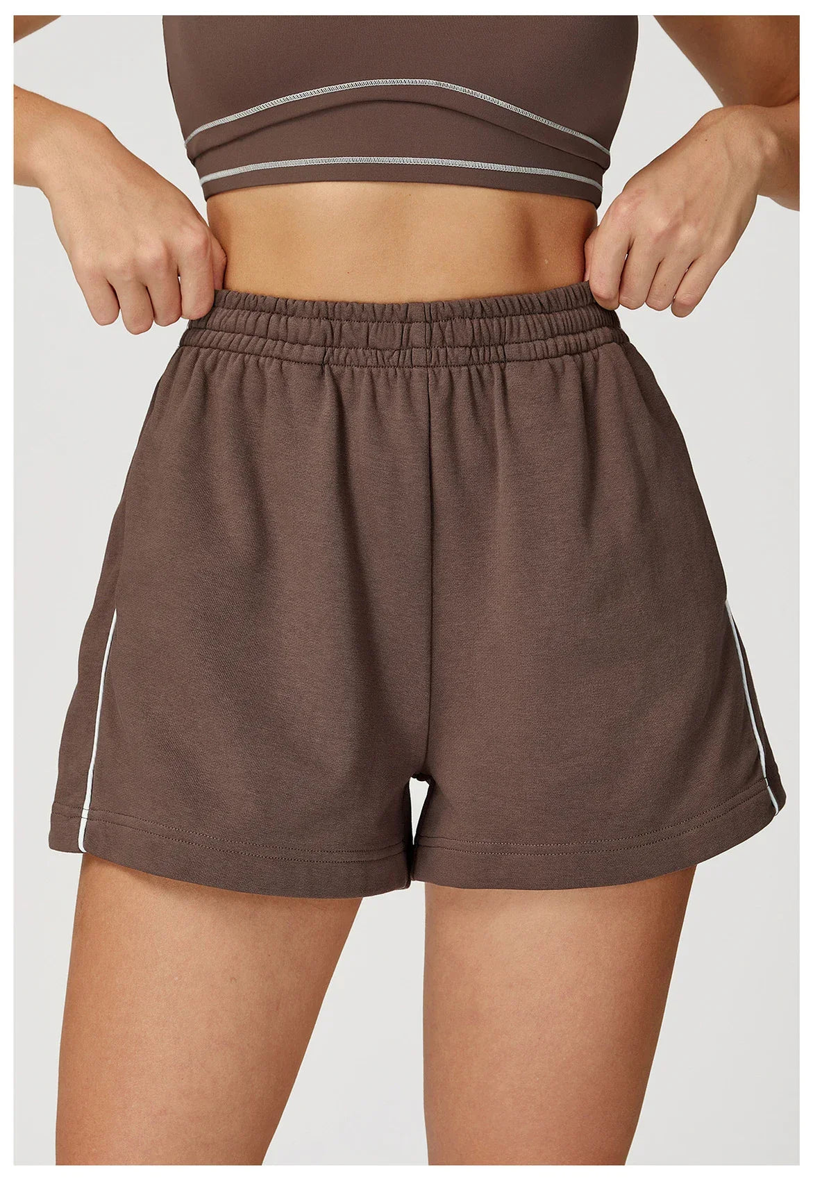 Shorts de Malha Tecnológica Secagem Rápida com Bolsos Lenogue