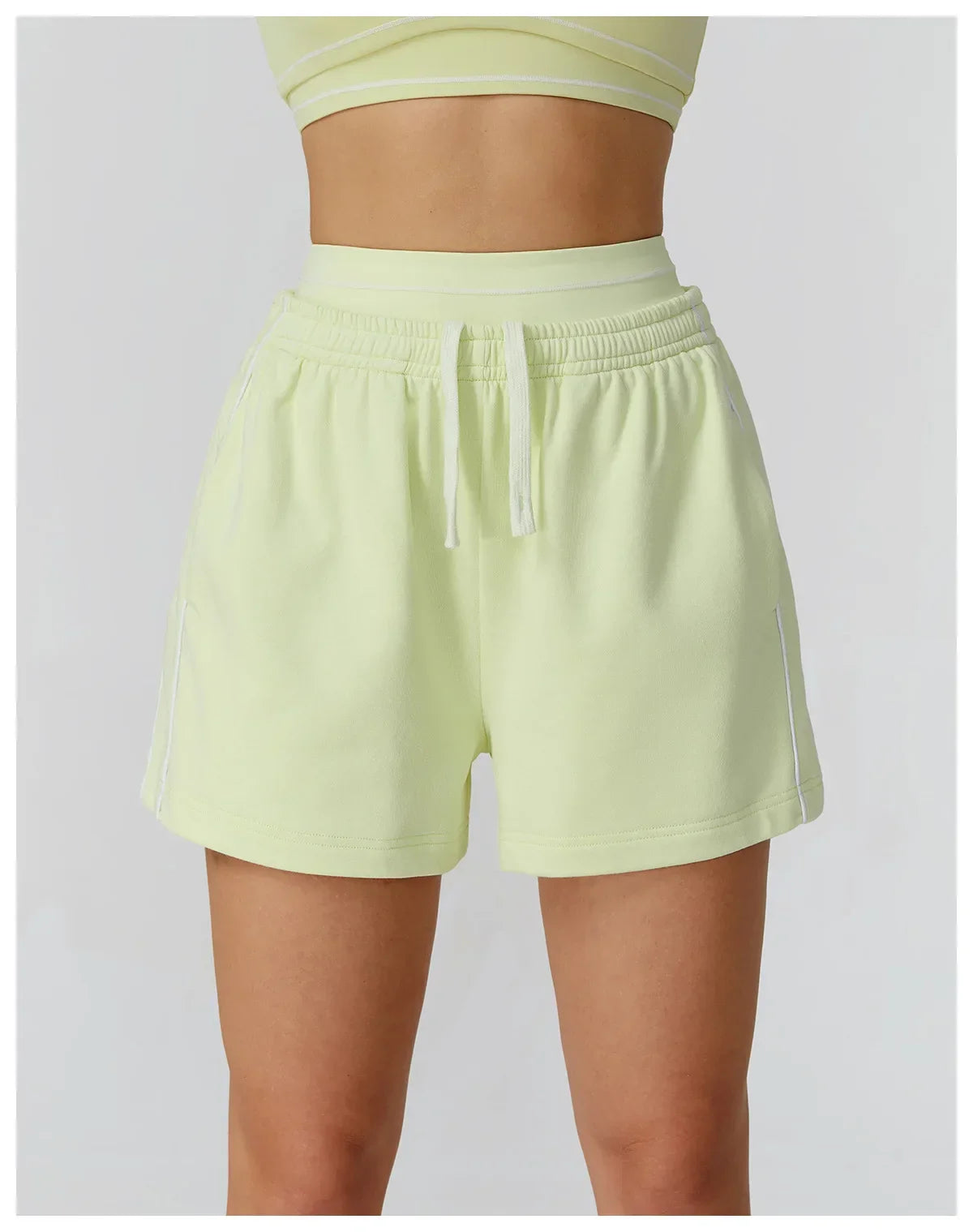 Shorts de Malha Tecnológica Secagem Rápida com Bolsos Lenogue