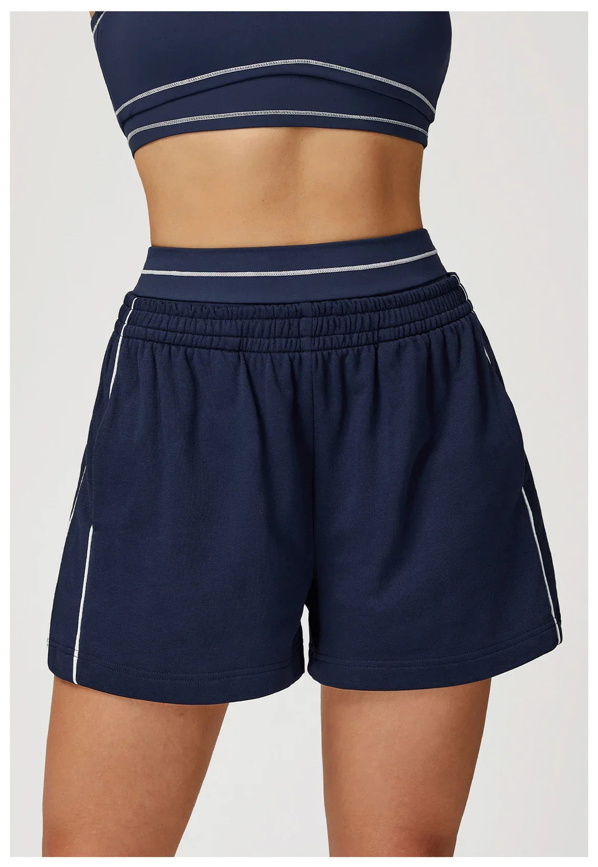 Shorts de Malha Tecnológica Secagem Rápida com Bolsos Lenogue