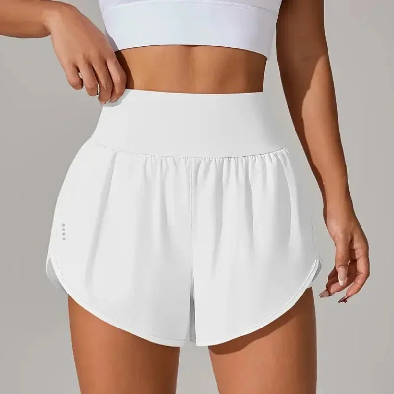 Shorts de Nylon Tecnológico Dupla Camada Secagem Rápida Lenogue Branco / Pp