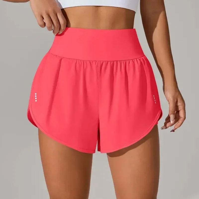 Shorts de Nylon Tecnológico Dupla Camada Secagem Rápida Lenogue Vermelho / Pp