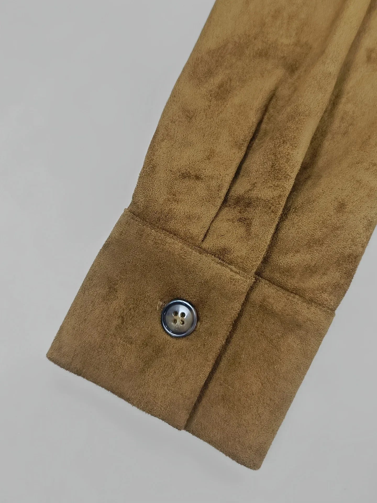 Vestido Curto Manga Longa Gola Lapela Cinto Slim élégant Lenogue