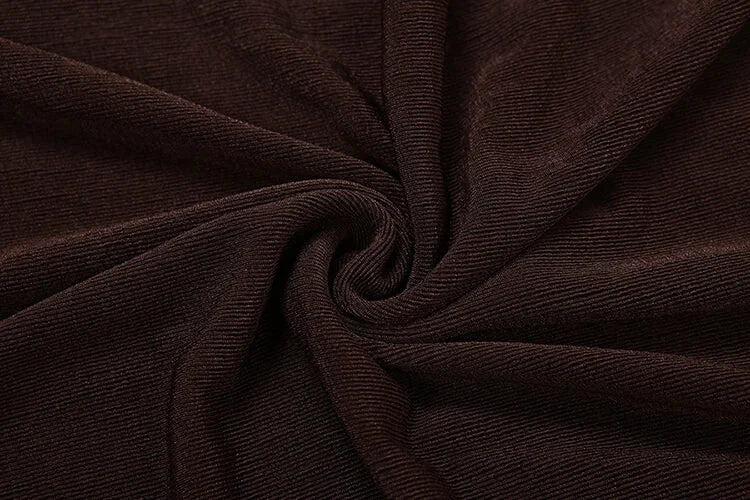 Vestido Longo Gola Redonda com Pregas Manga Longa Lenogue